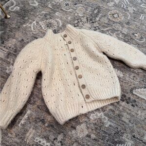 Rylee + Cru Cream Button-Up Cardigan